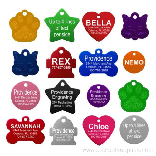 Pet ID Tag 8 Lines of Custom Engraving